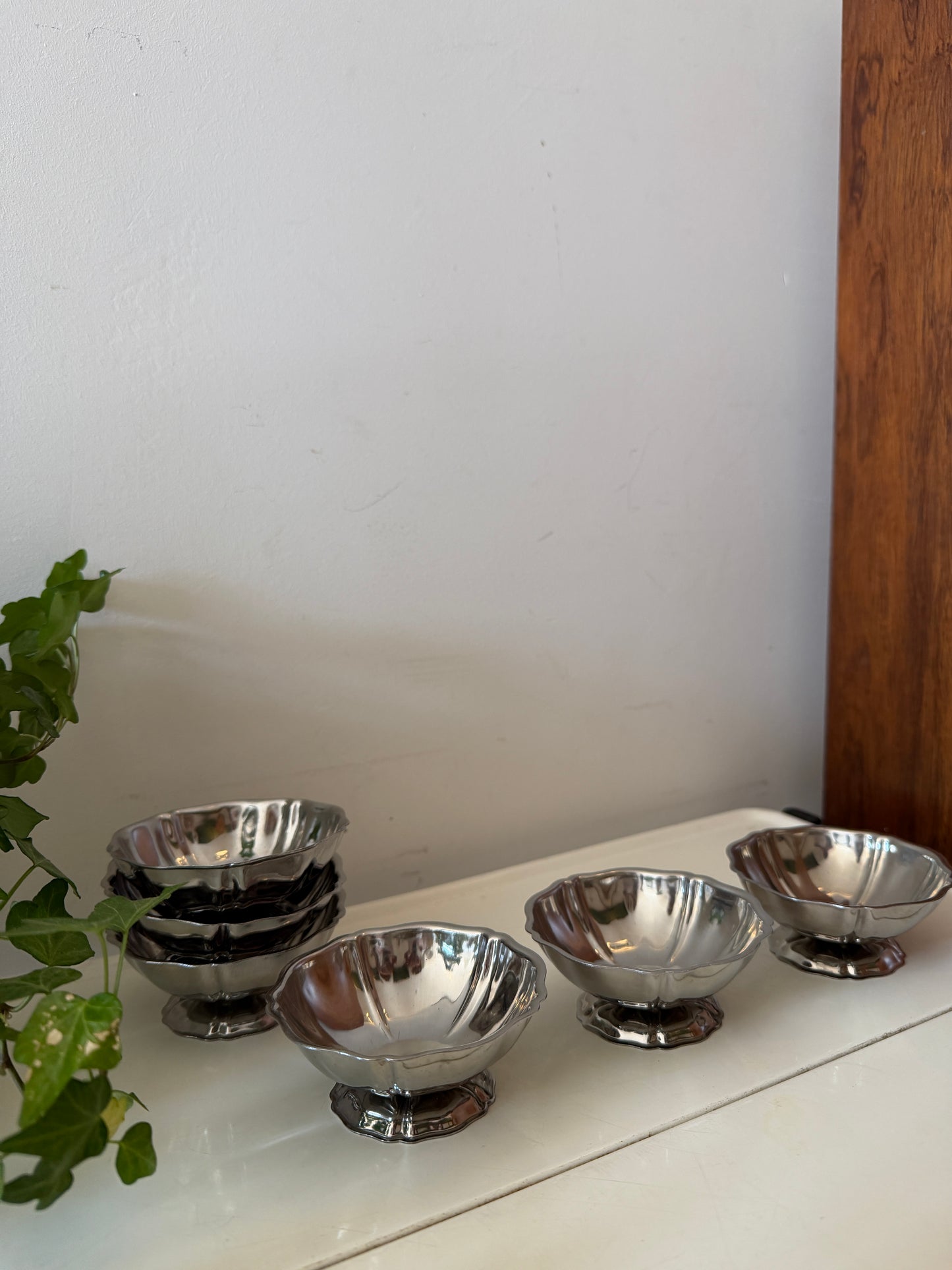 Set van 6 chrome coupes model Tulip
