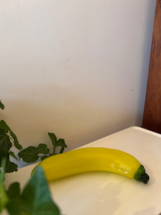 Murano glazen stuk fruit banaan