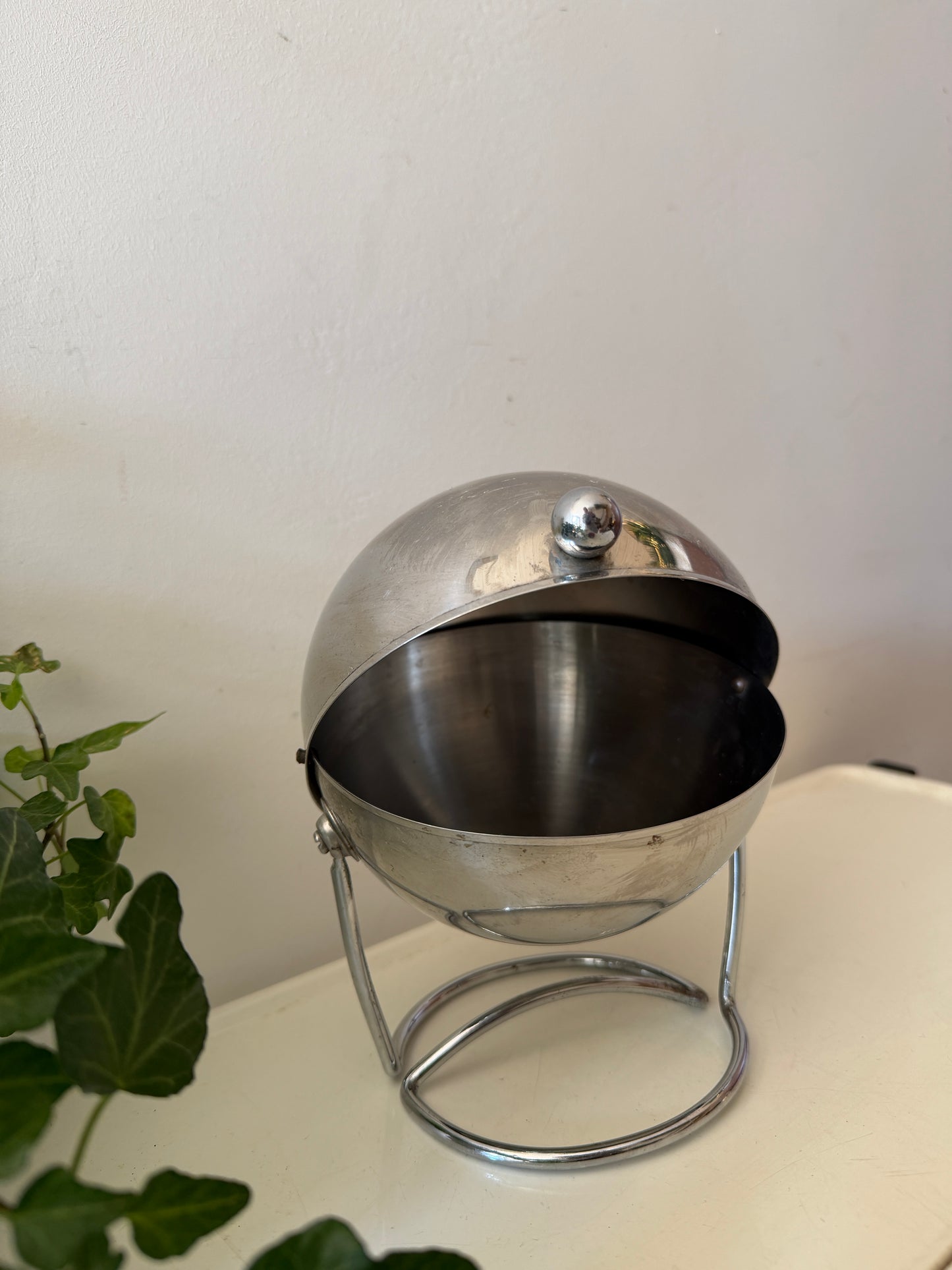 Chrome voorraadpot suikerpot