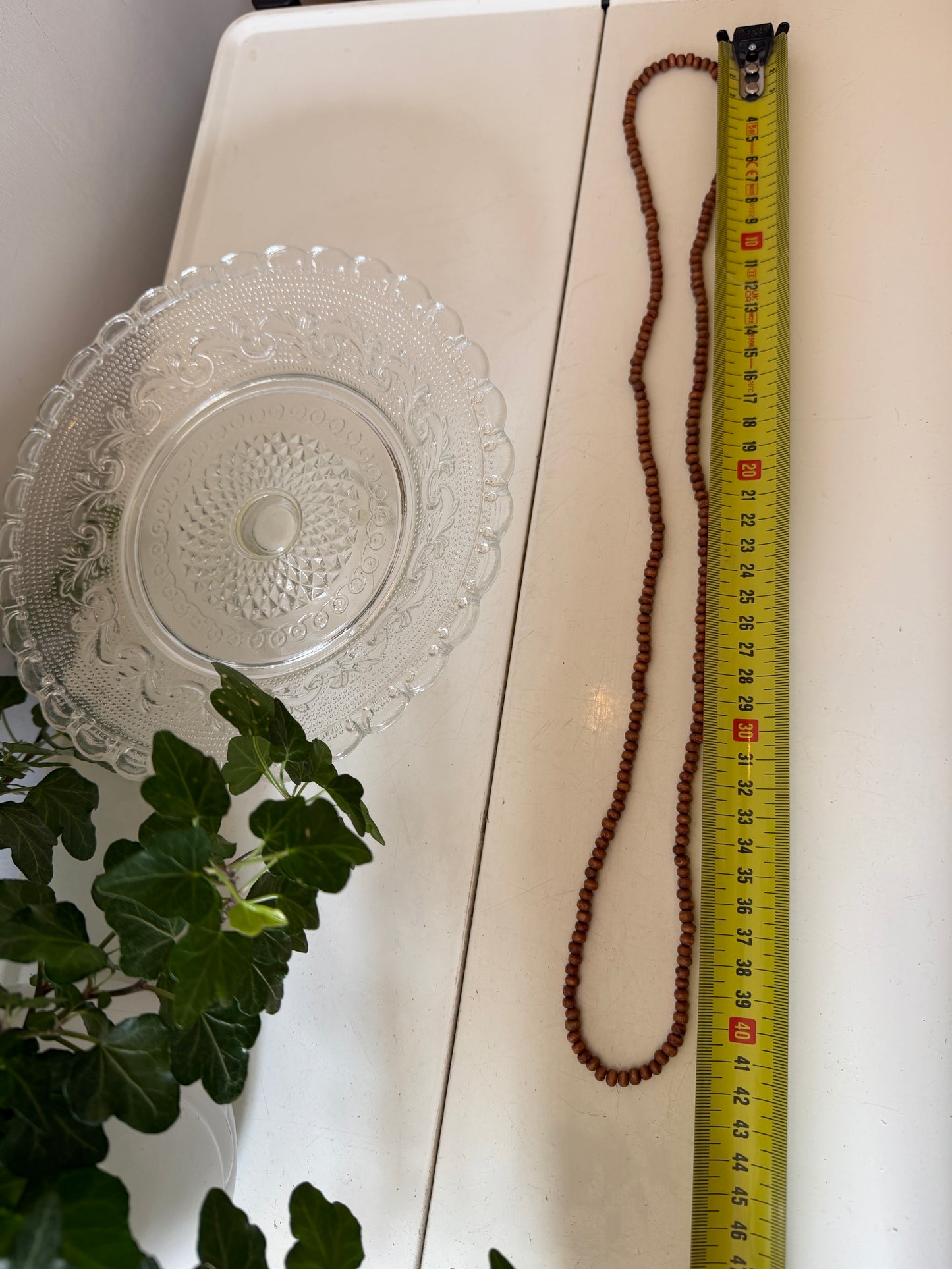 Lange ketting bruine kraaltjes