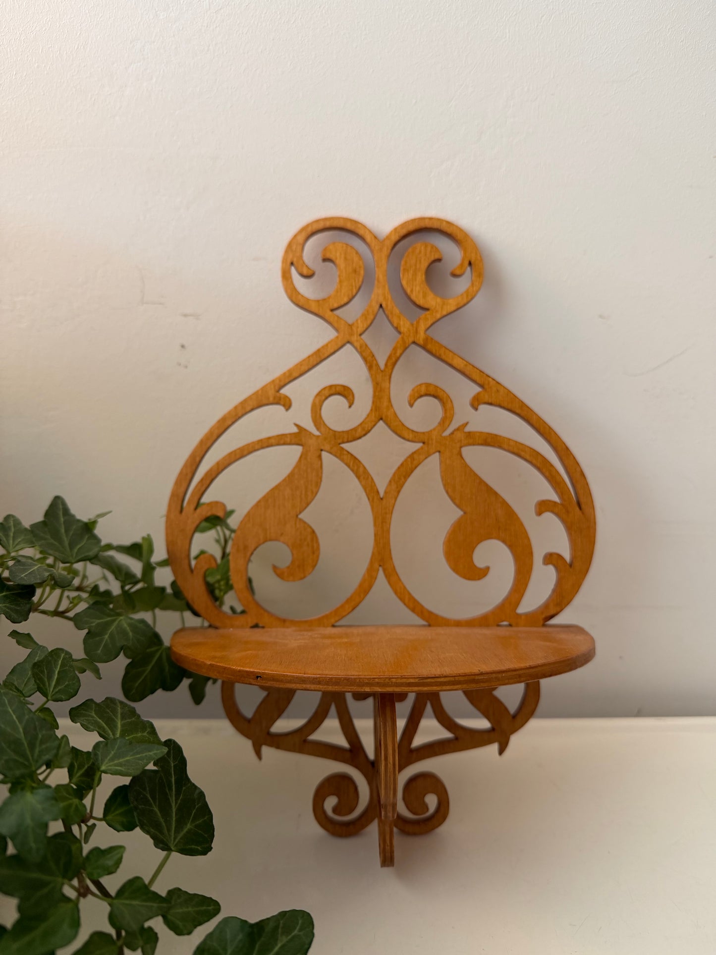 Houten wandconsole