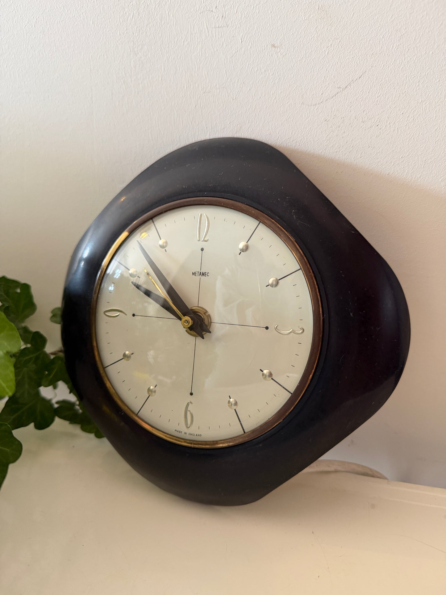 Metamec wandklok jaren 60