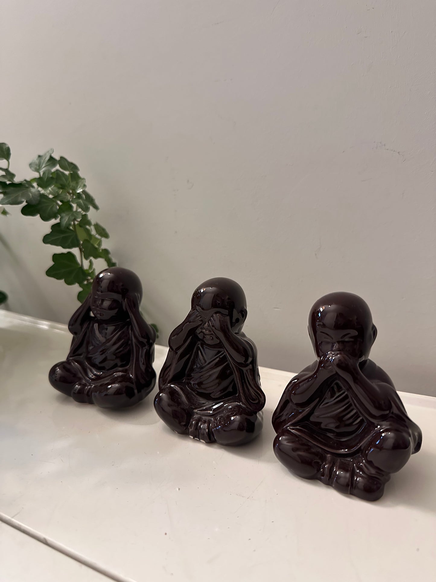 Set van 3 horen zien en zwijgen beeldjes