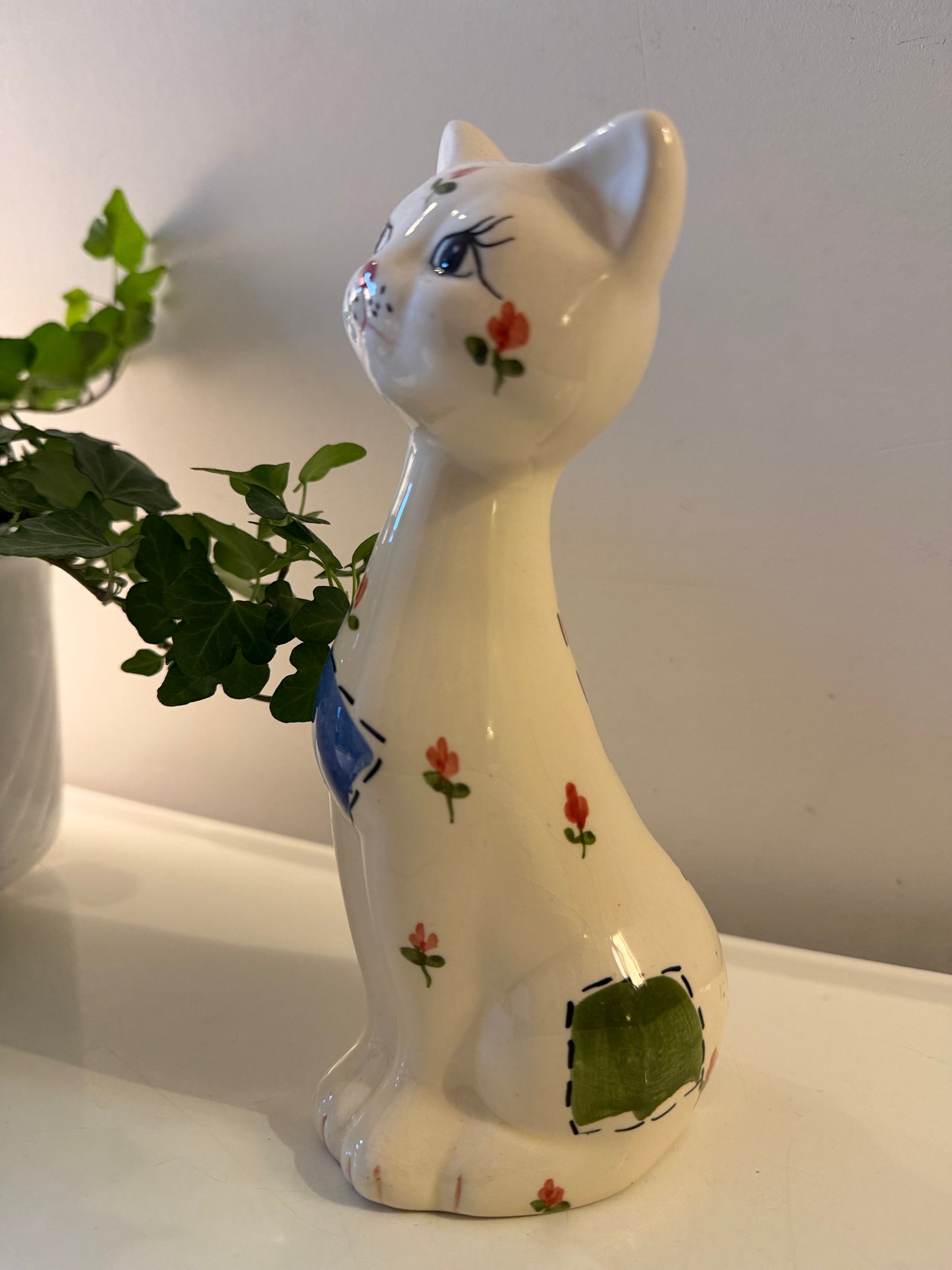 Keramieken handbeschilderde kat