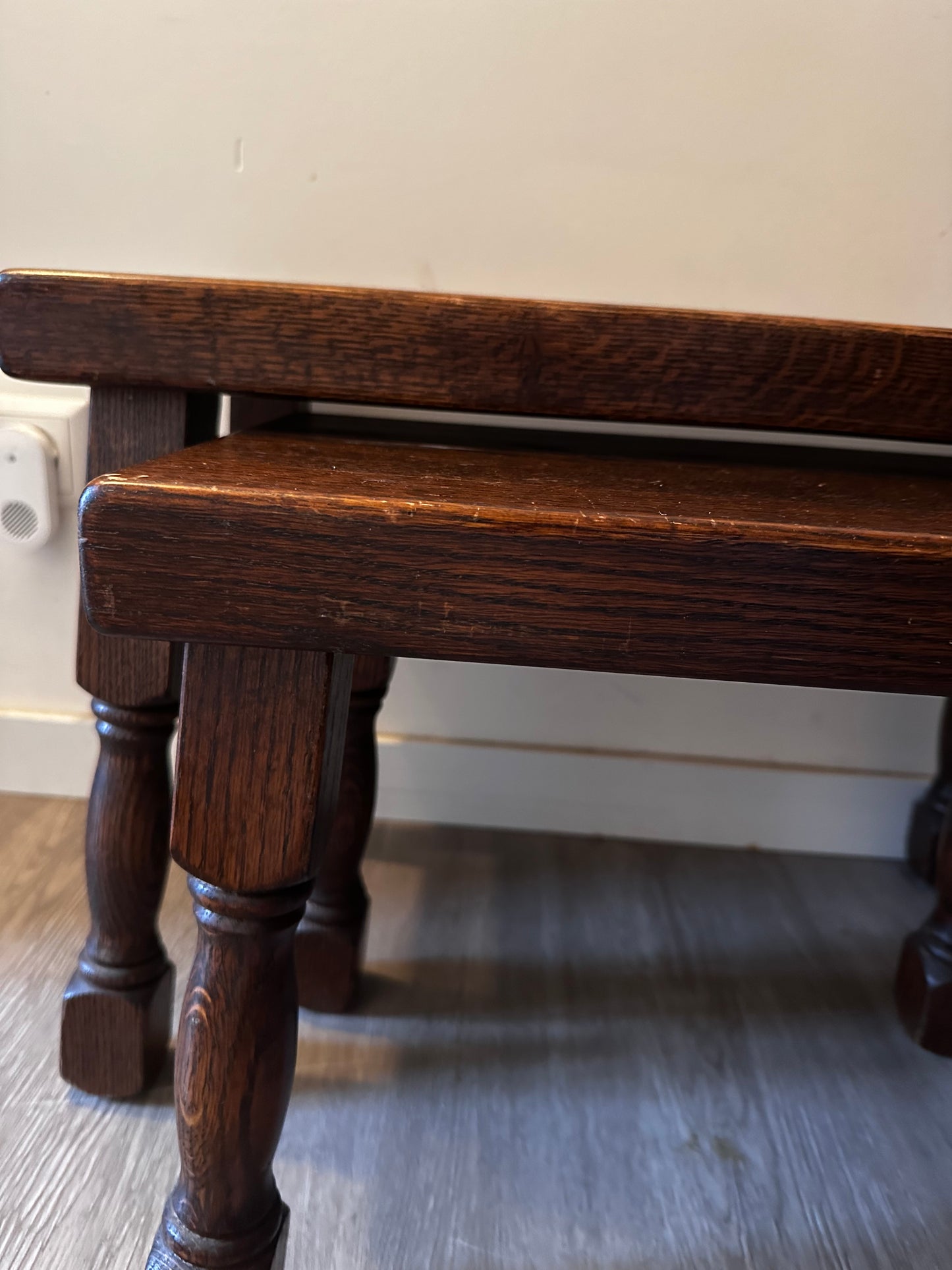 Brutalist nesting tables vintage