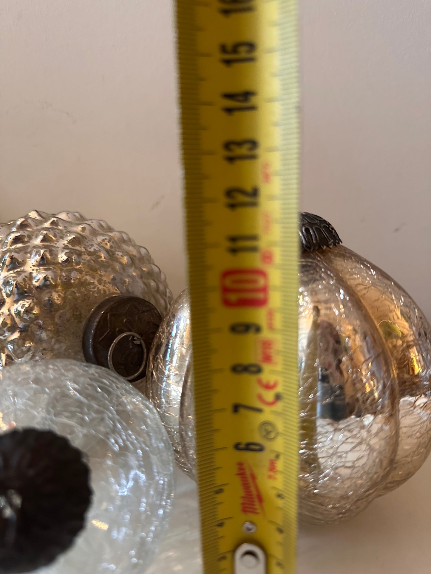 Set Mercury glass decorballen
