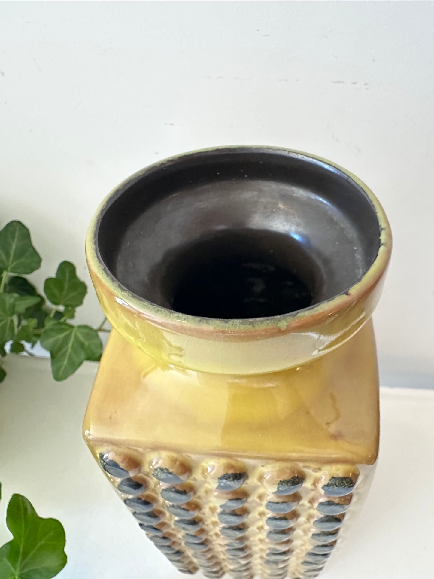 West Germany vaas olijfgroen