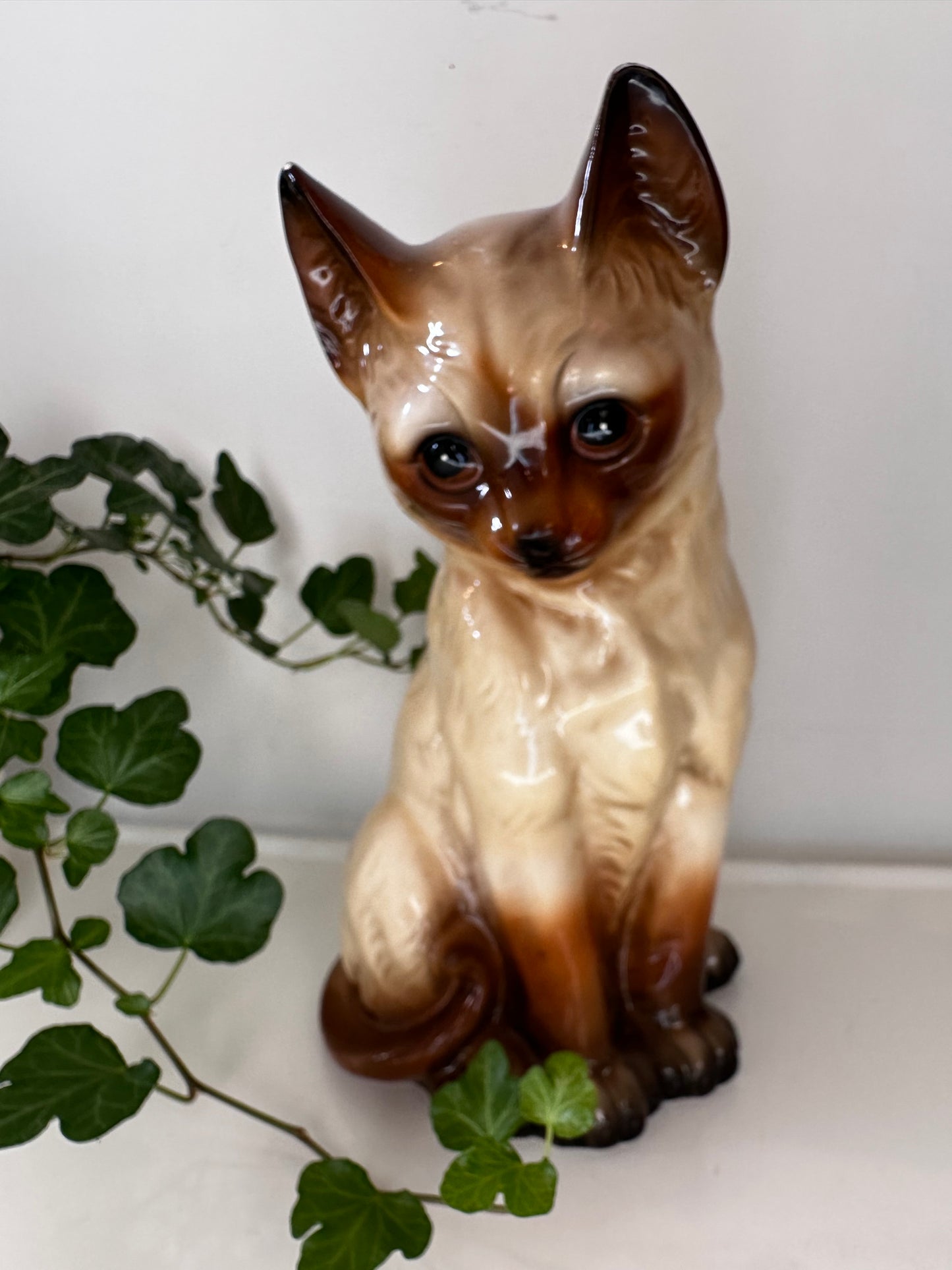 Porseleinen kat jaren 70 uit Italië