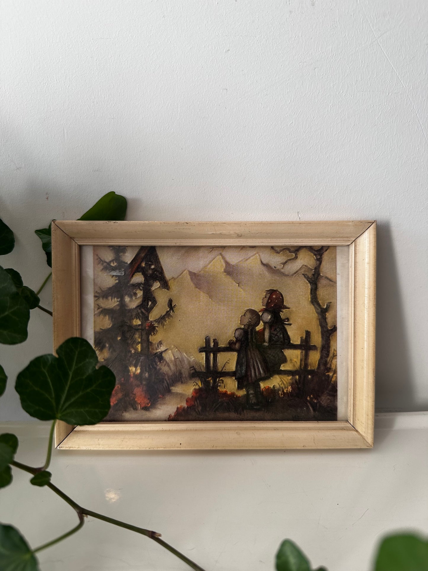 Prentje met vintage lijstje