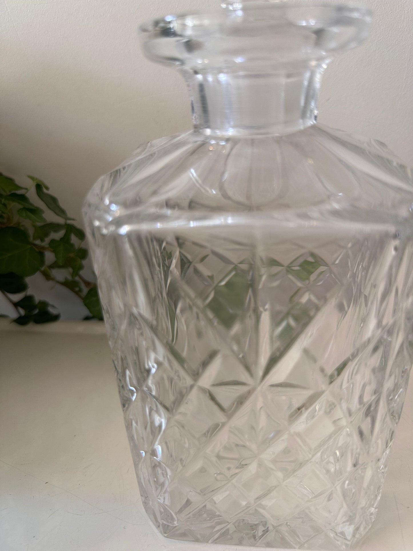 Karaf geslepen kristal