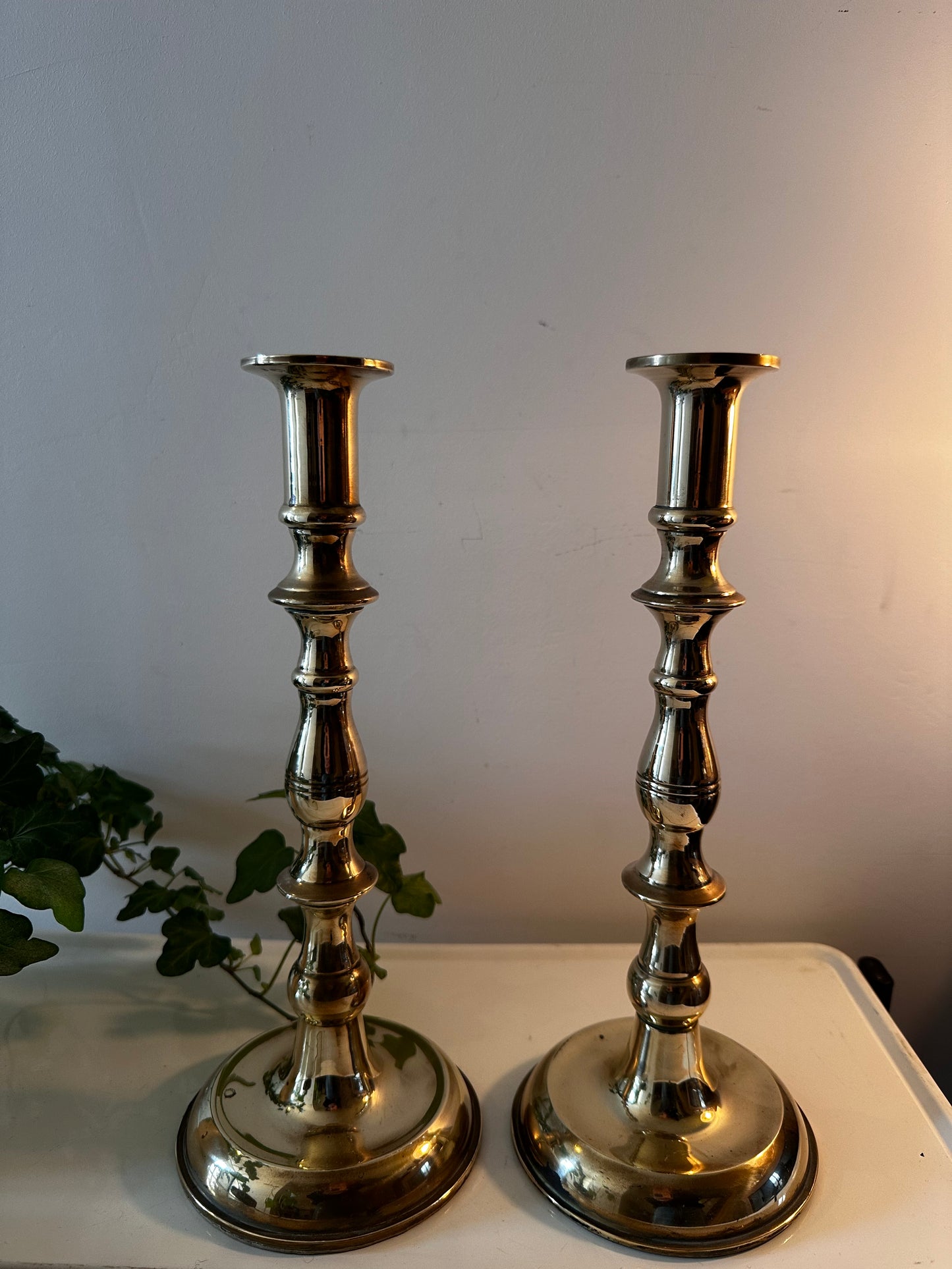 Messing vintage kandelaars