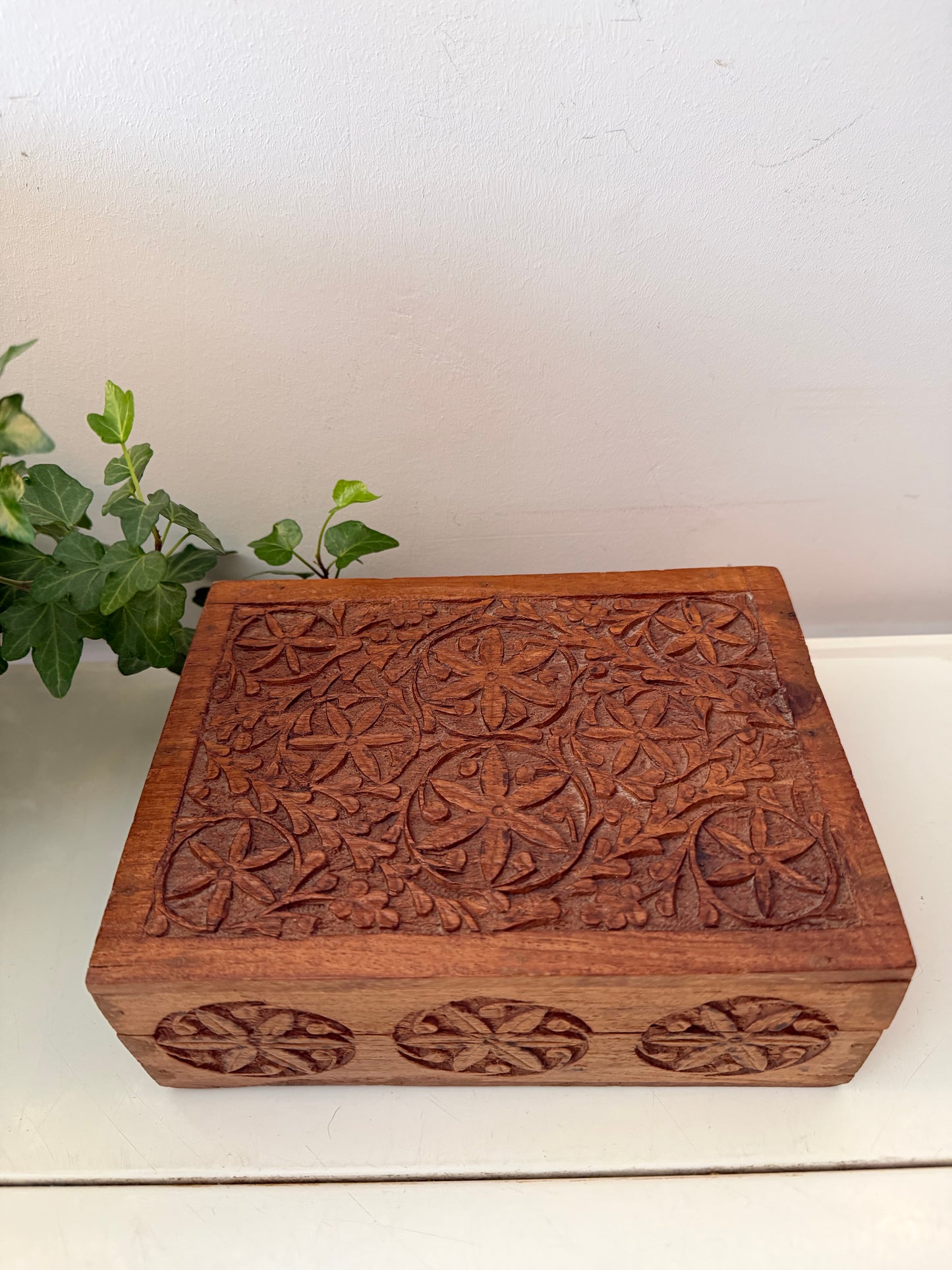 Houten bewaardoos
