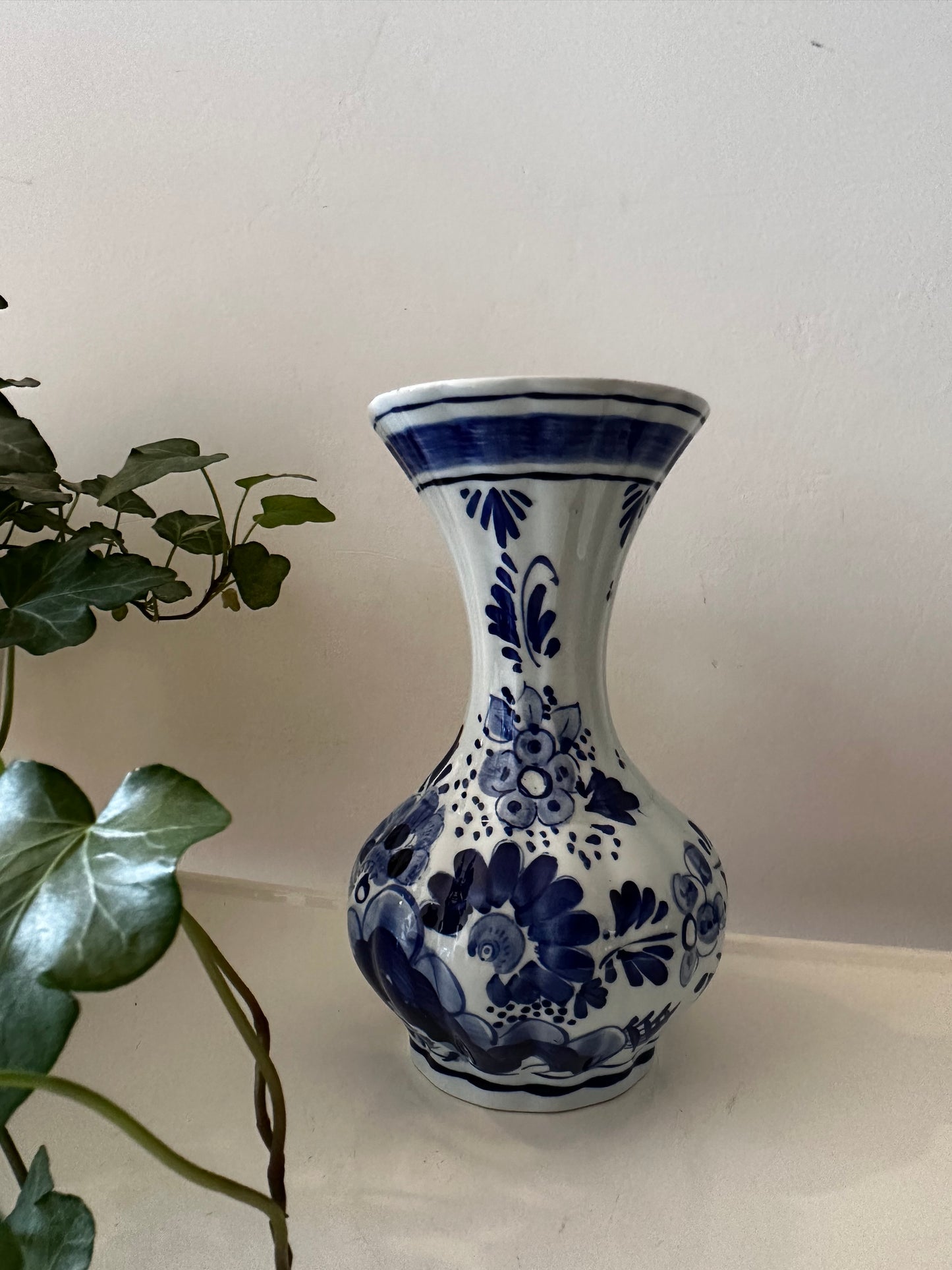 Delftsblauw porseleinen vintage vaasje