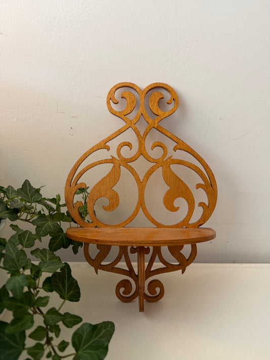 Houten wandconsole