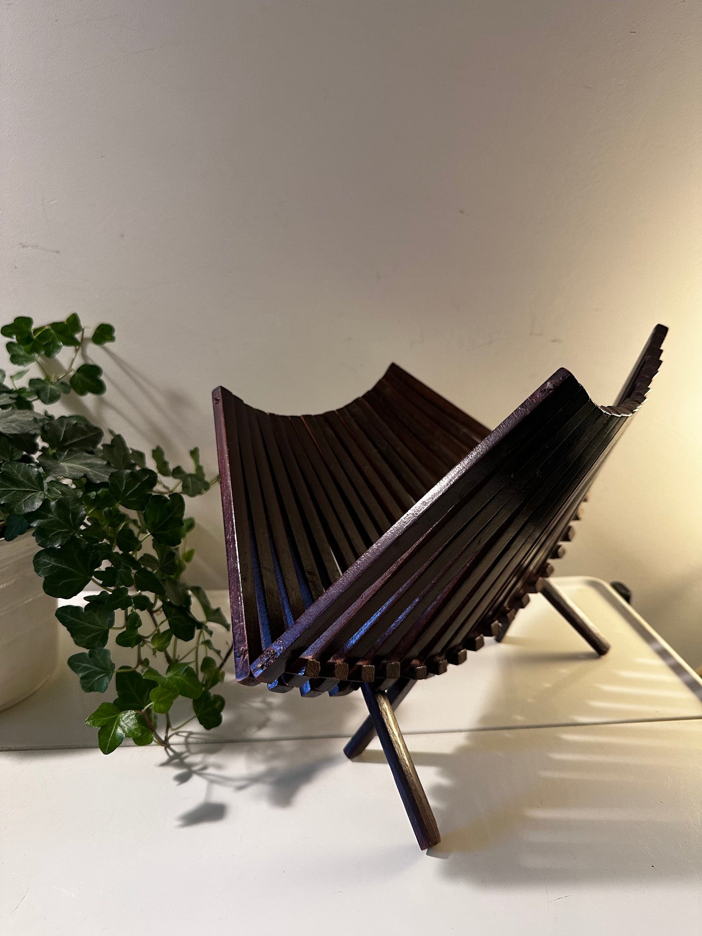 Mid Century houten fruitmand