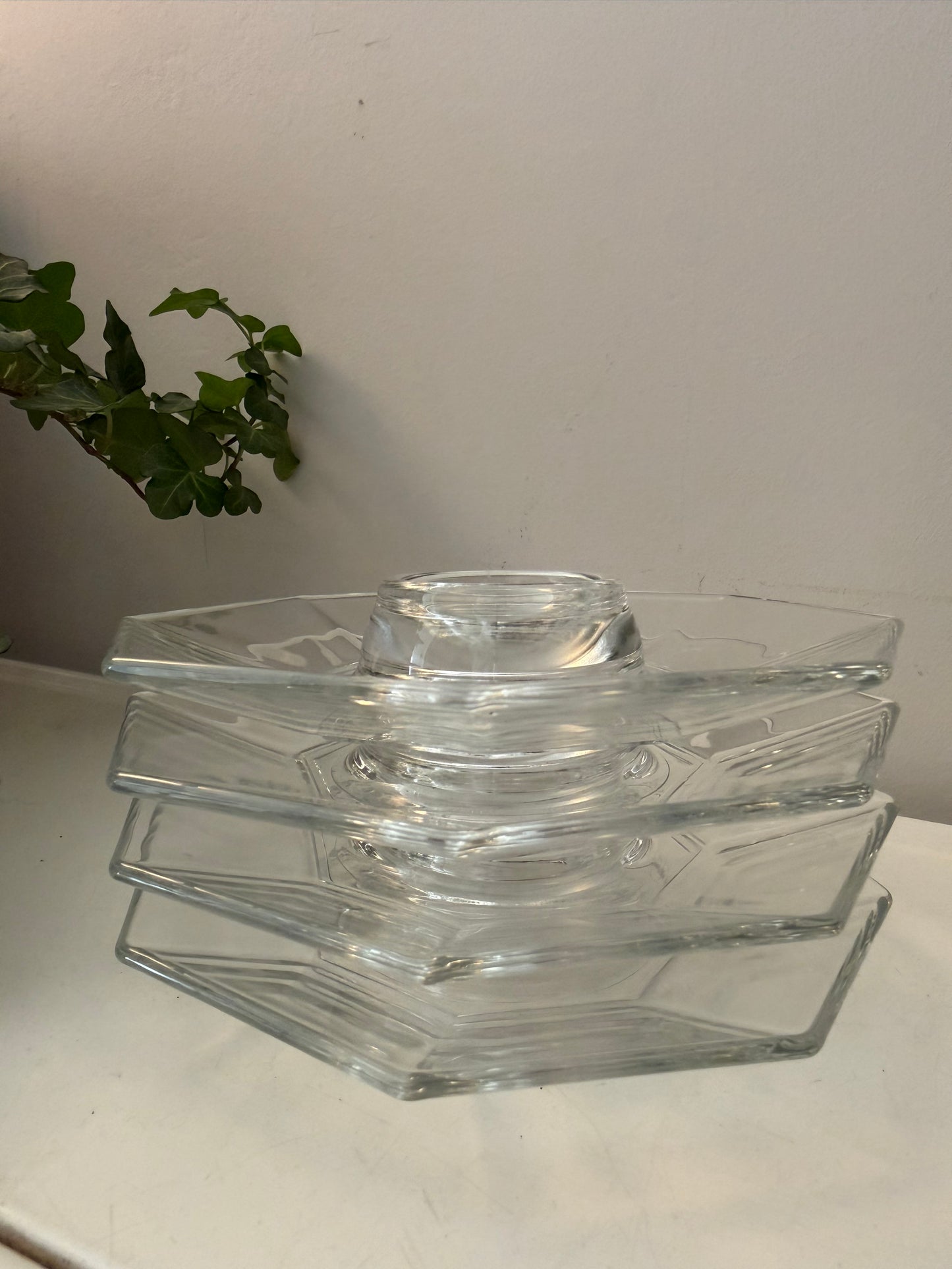 Set van 4 glazen design eierdopjes