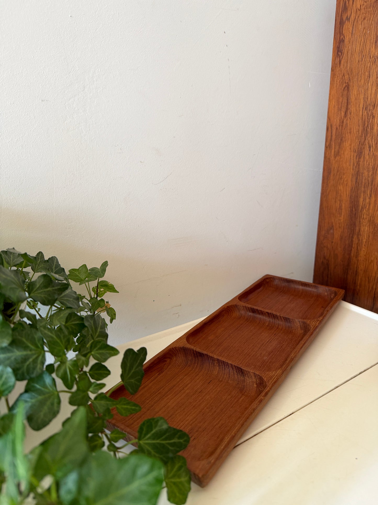 Mid Century teak houten Serveerschaal