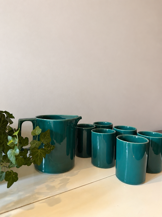 Set van 6 mokken met kan Celtic Ceramics