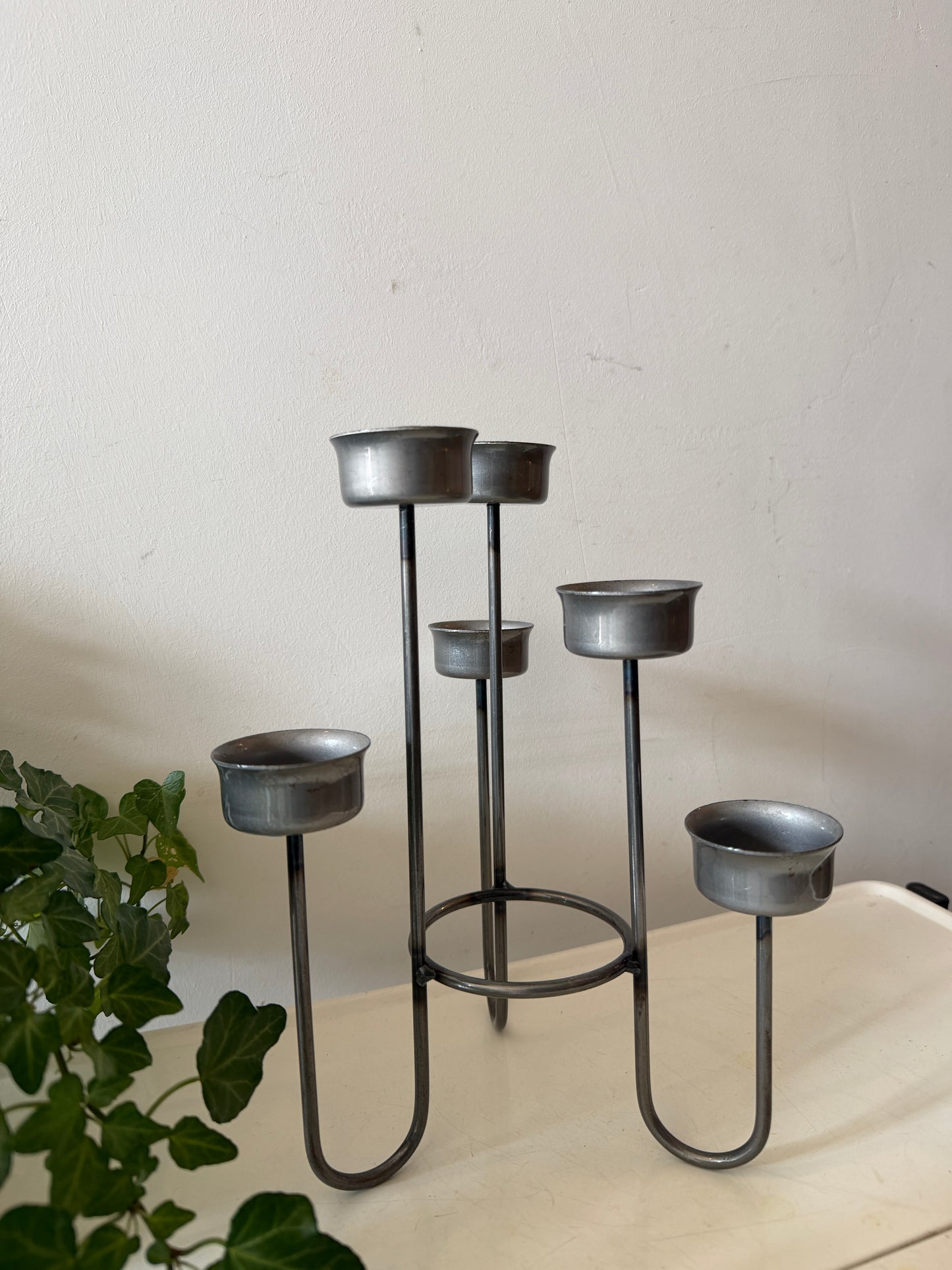 Mid Century waxinelicht kandelaar