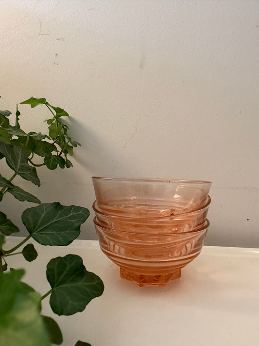 Set van 3 art deco schaaltjes