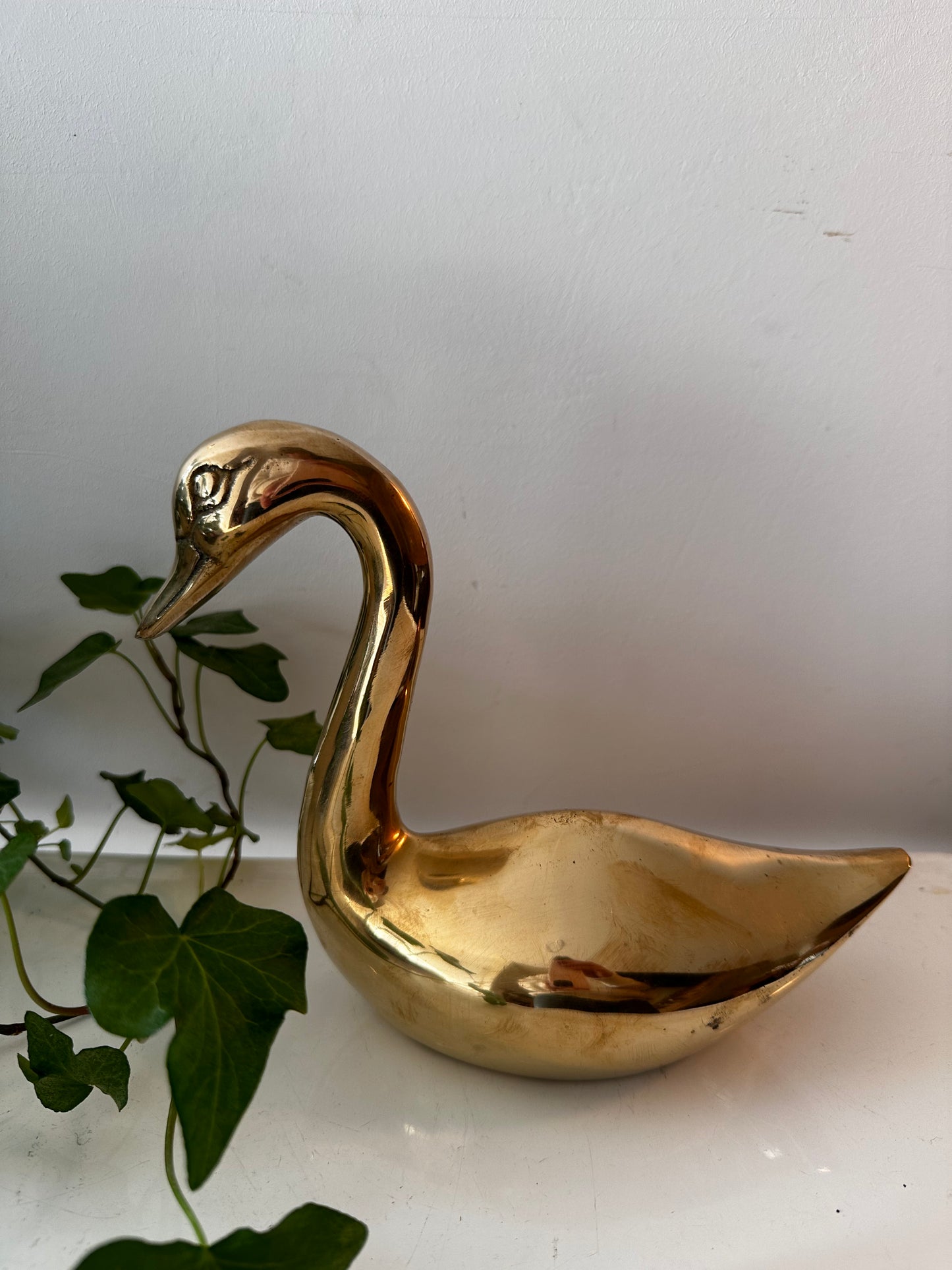 Messing vintage zwaan