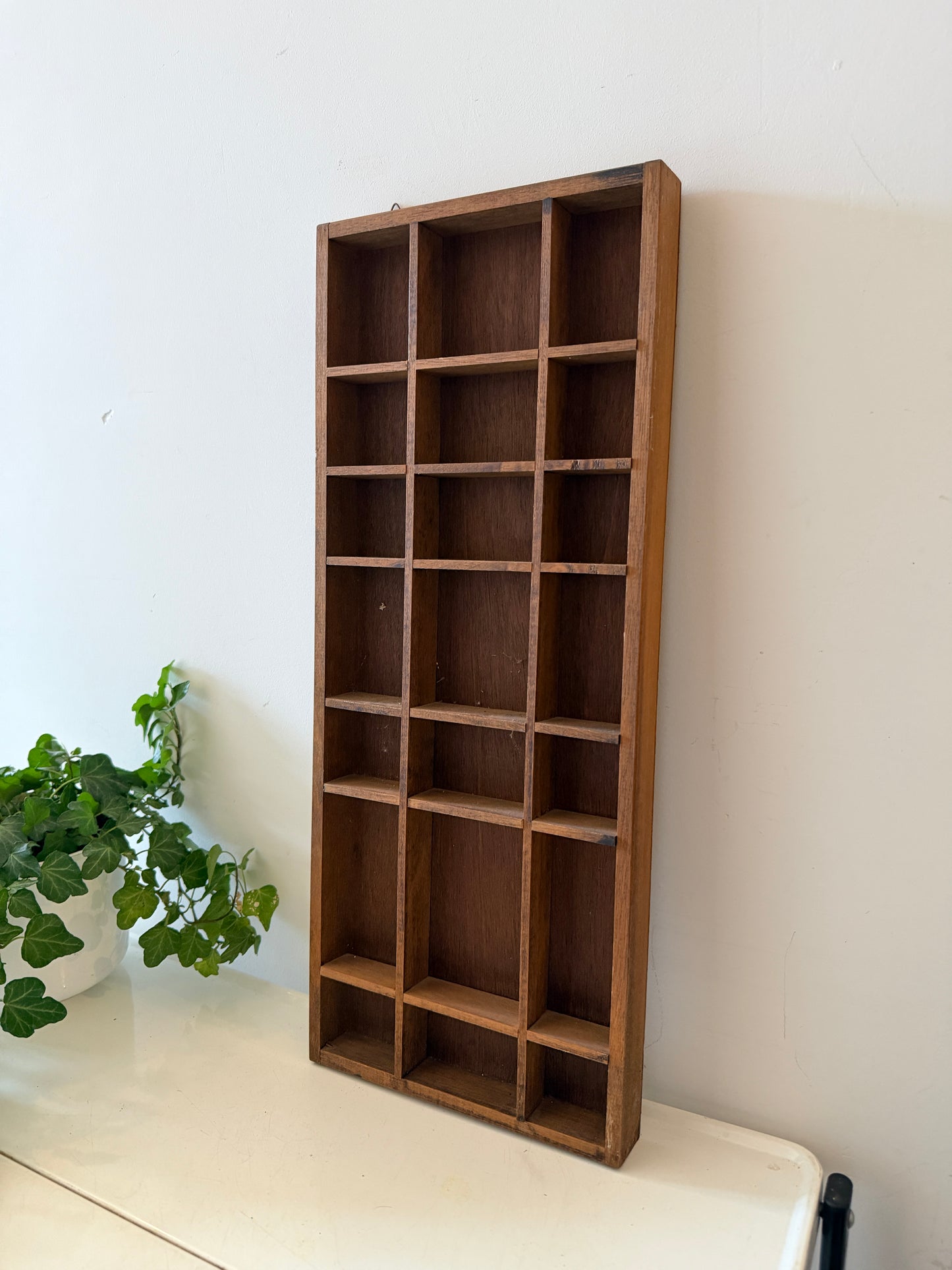 Houten jaren 70 letterbak