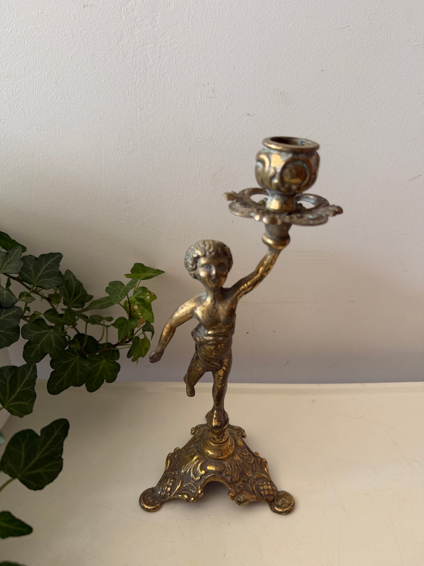 Kandelaar met engeltje
