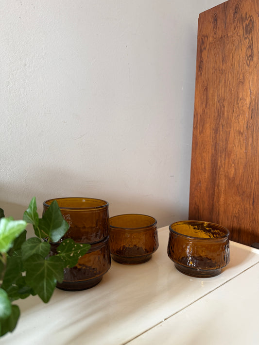 Set van 4 schaaltjes siërra arcoroc mid century