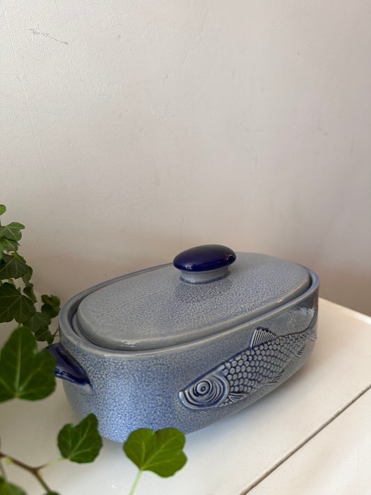 Ovenschaal visterrine keramiek vintage jaren 70