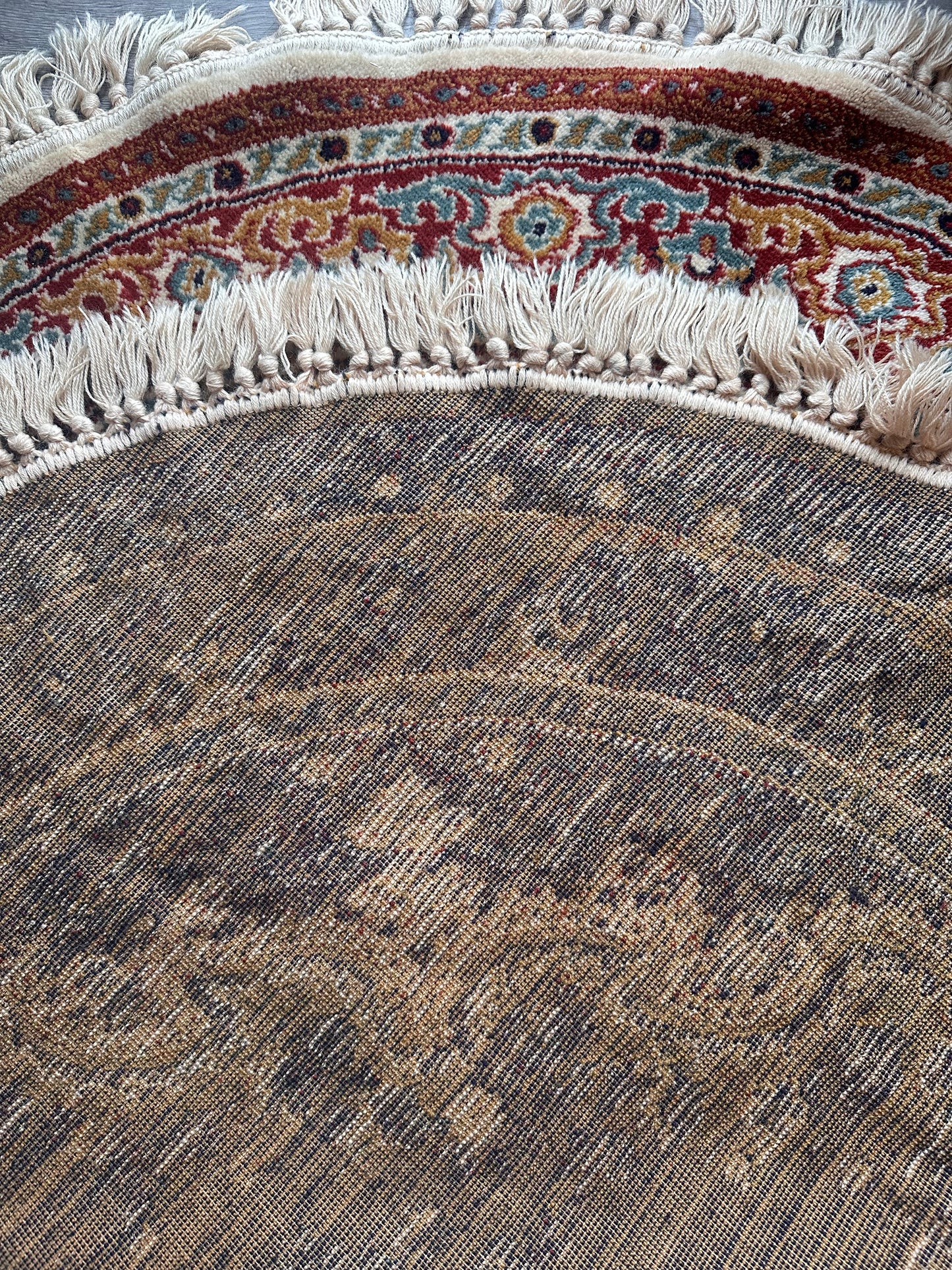 Vintage rond vloerkleed