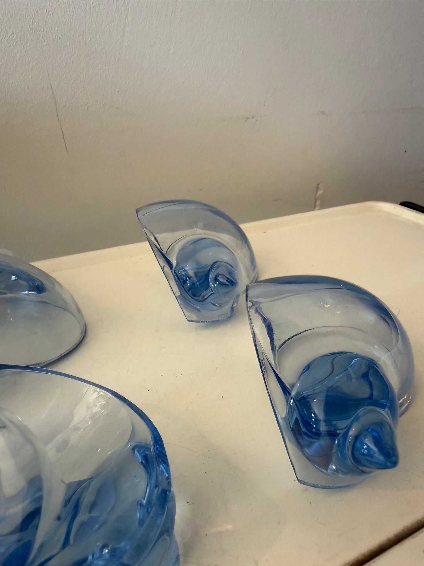Set van 4 servetringen in de vorm van een schelp