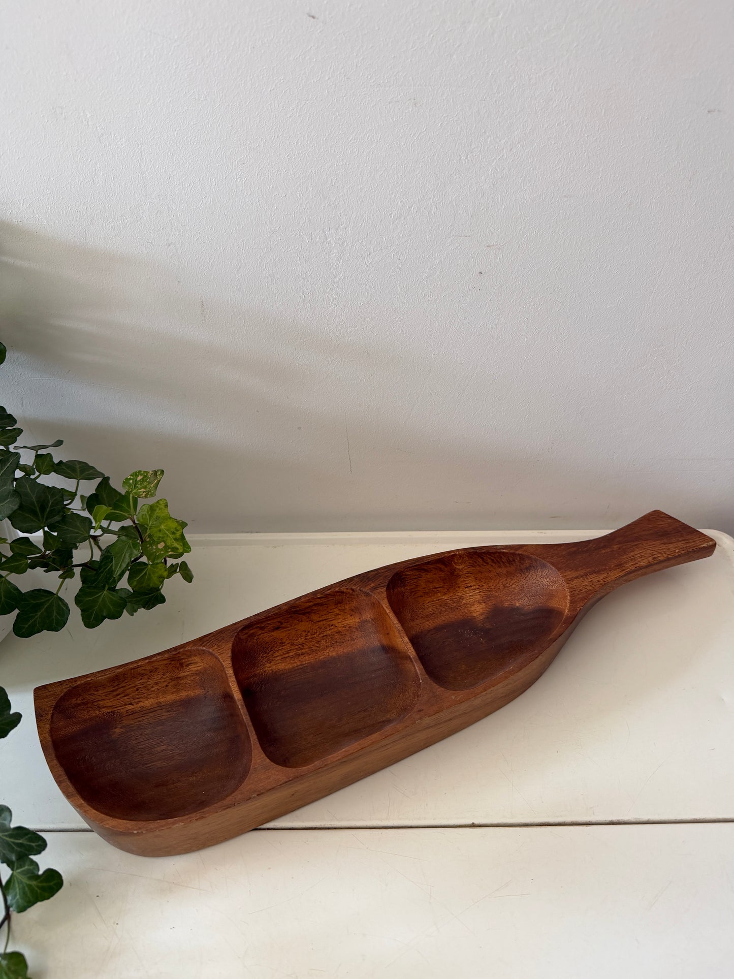 Teak houten Serveerschaal