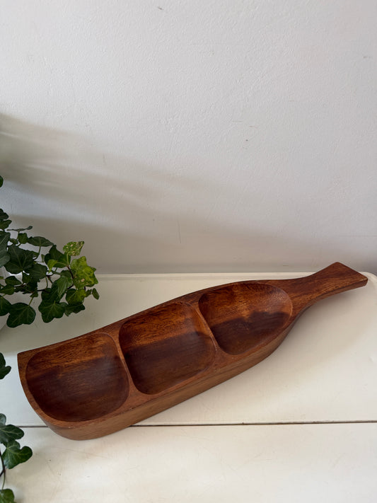 Teak houten Serveerschaal