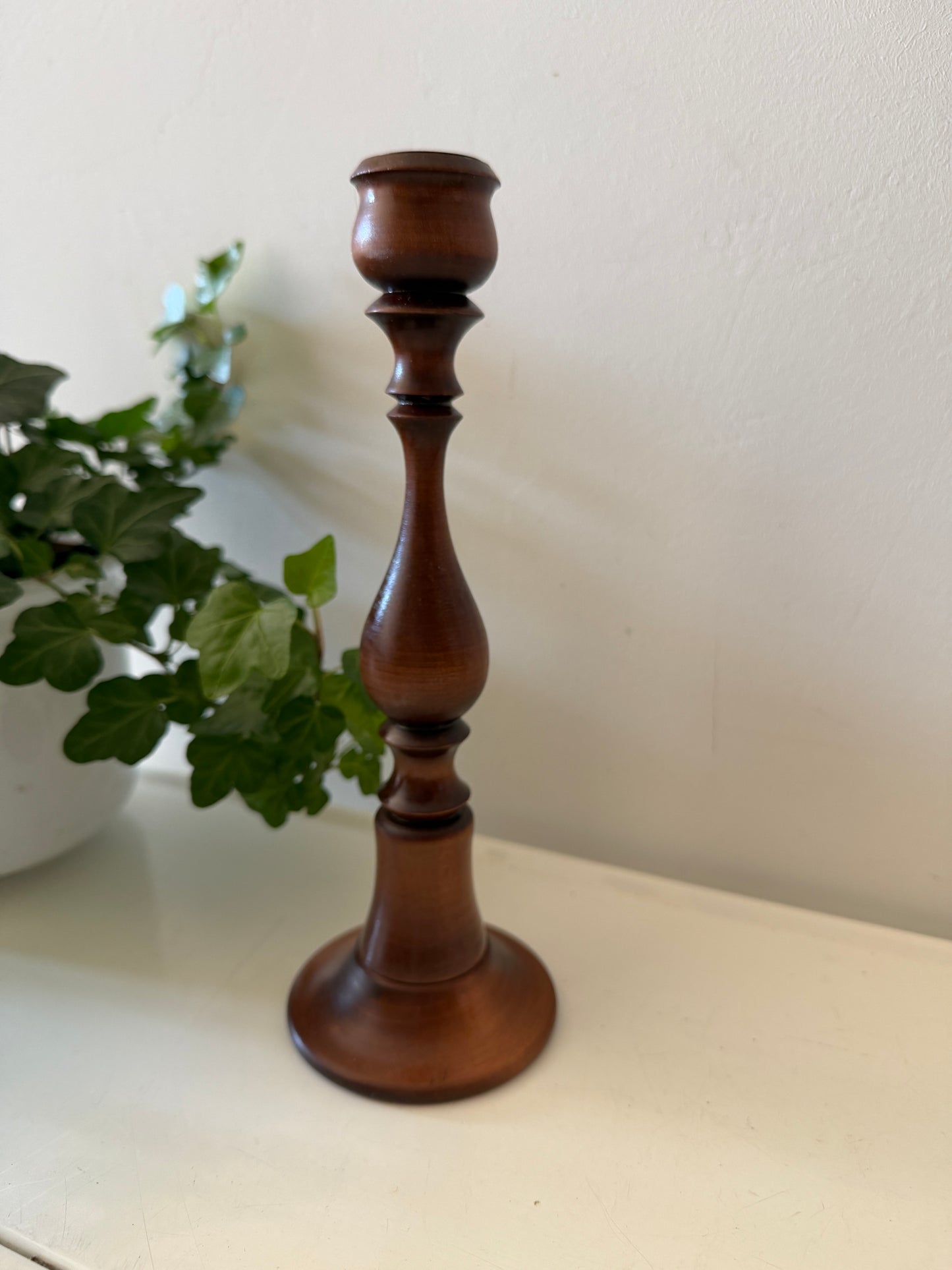 Houten kandelaar