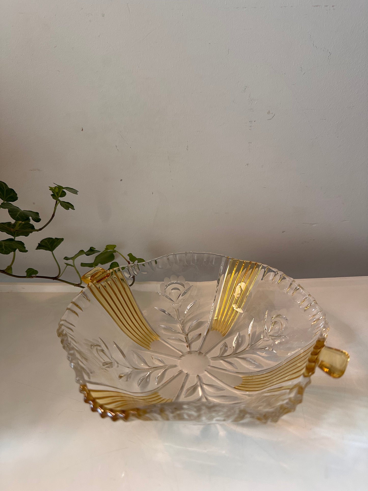 Art Deco glazen schaaltje