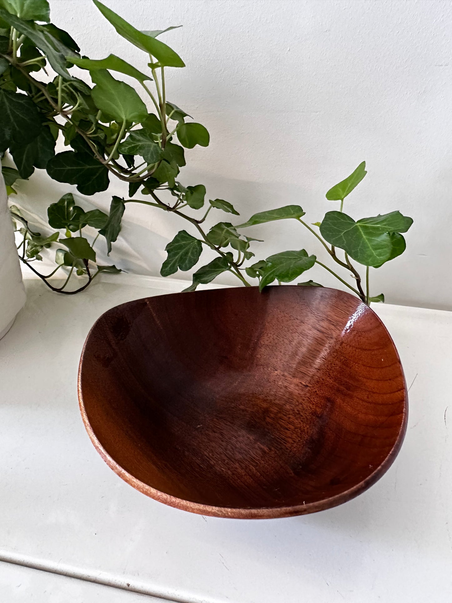 Mid Century teak houten schaaltje retro