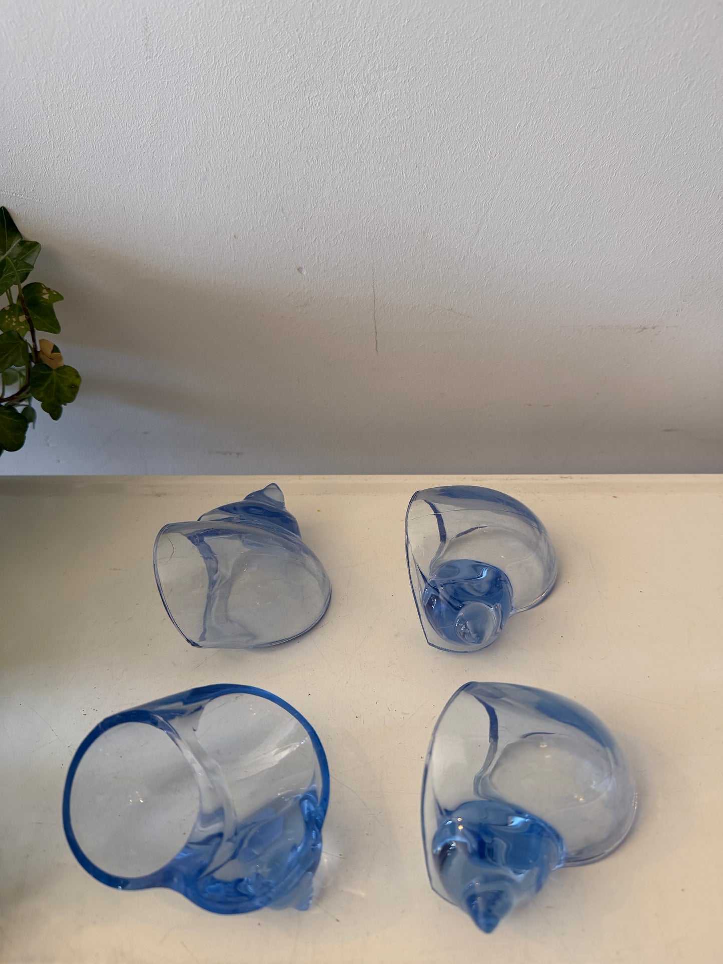 Set van 4 servetringen in de vorm van een schelp