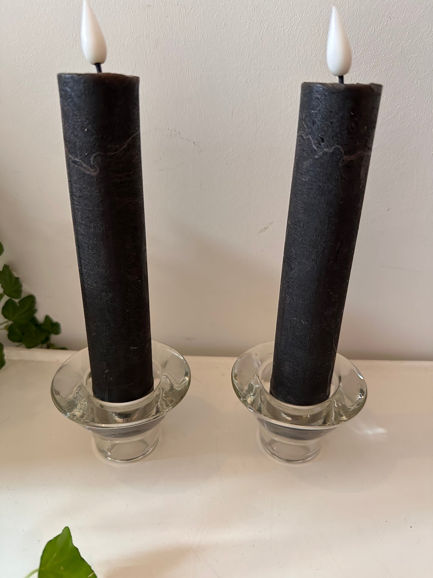 Set van 2 Scandinavische design kandelaars