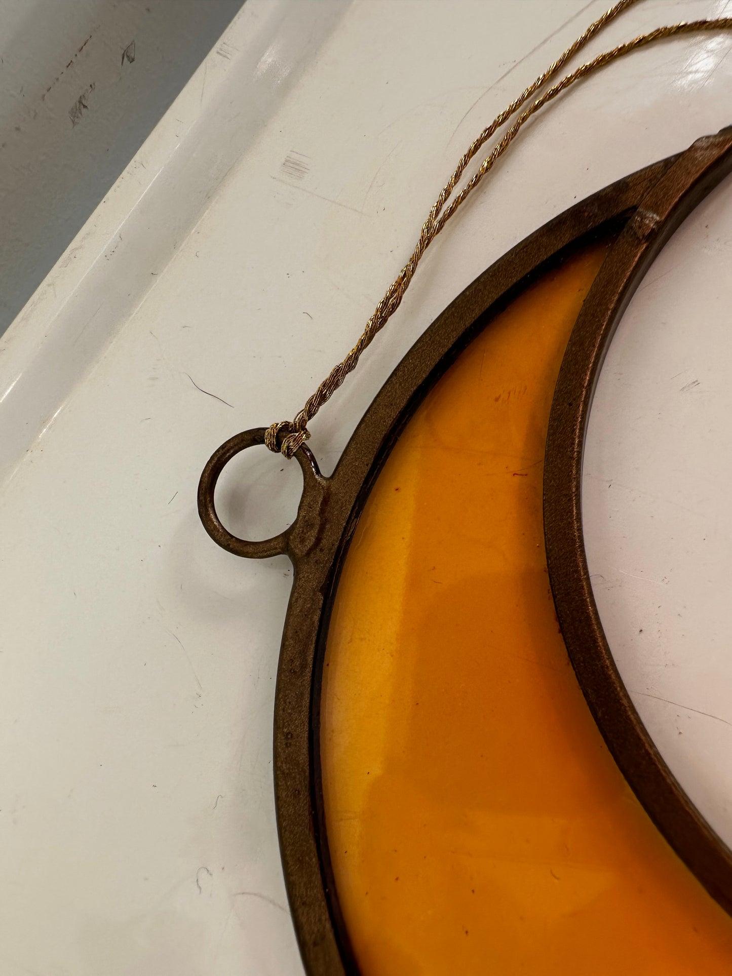 Glas in lood half maantje