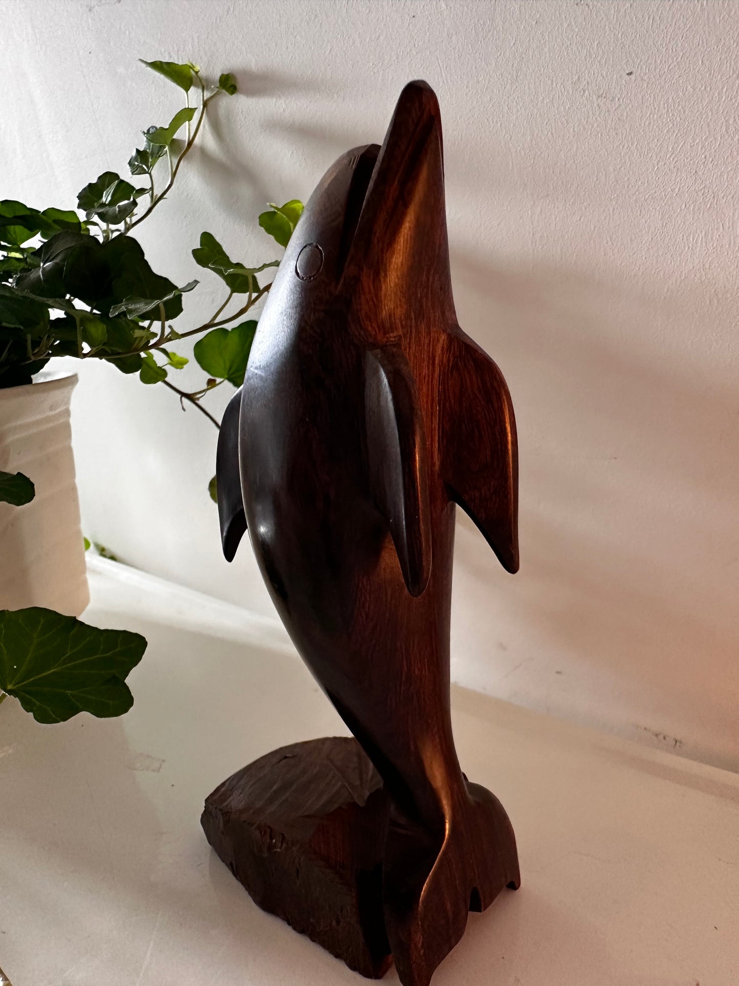 Mid Century boekensteun dolfijn vintage