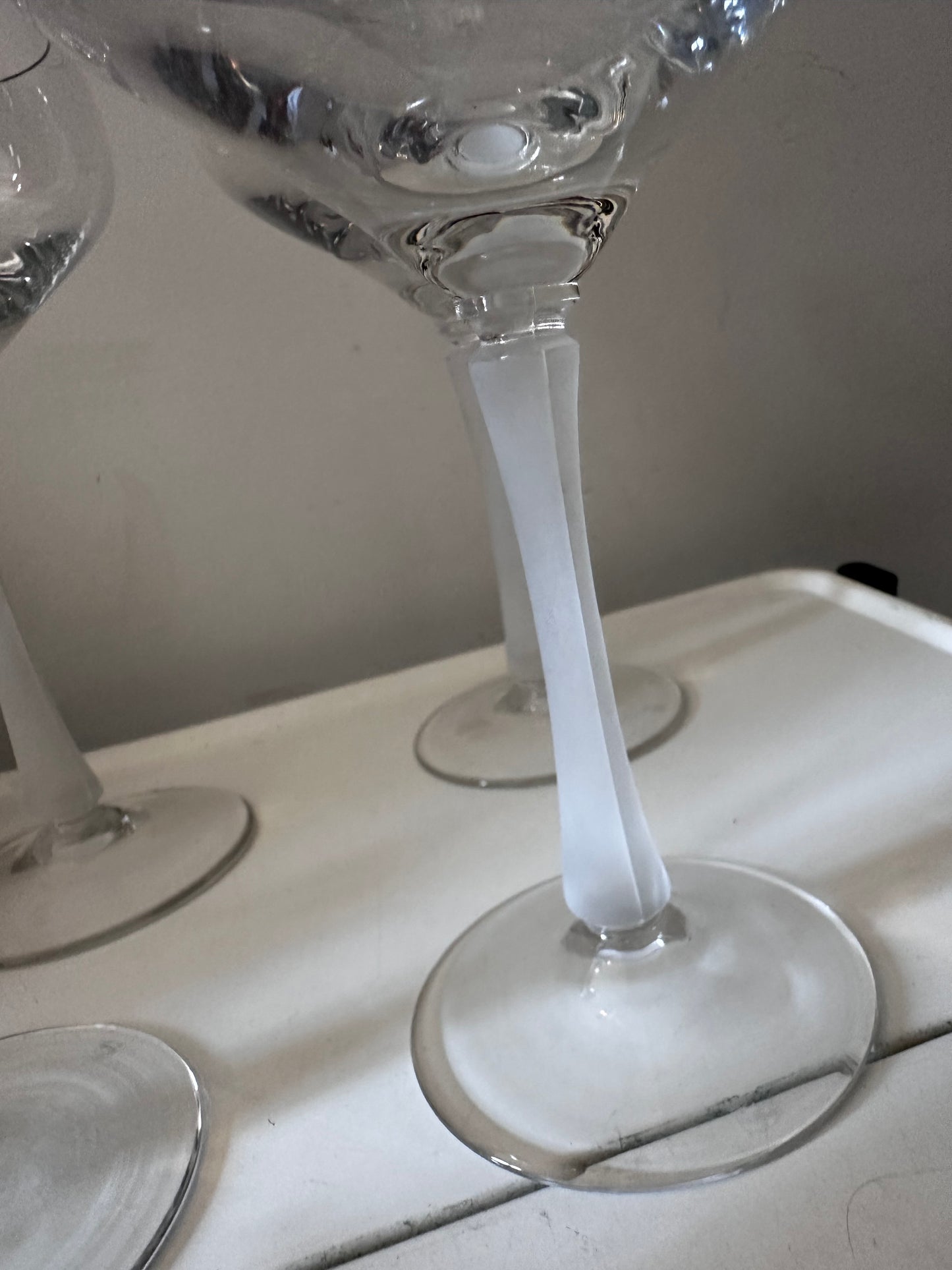 Set van 4 coupe champagne glazen