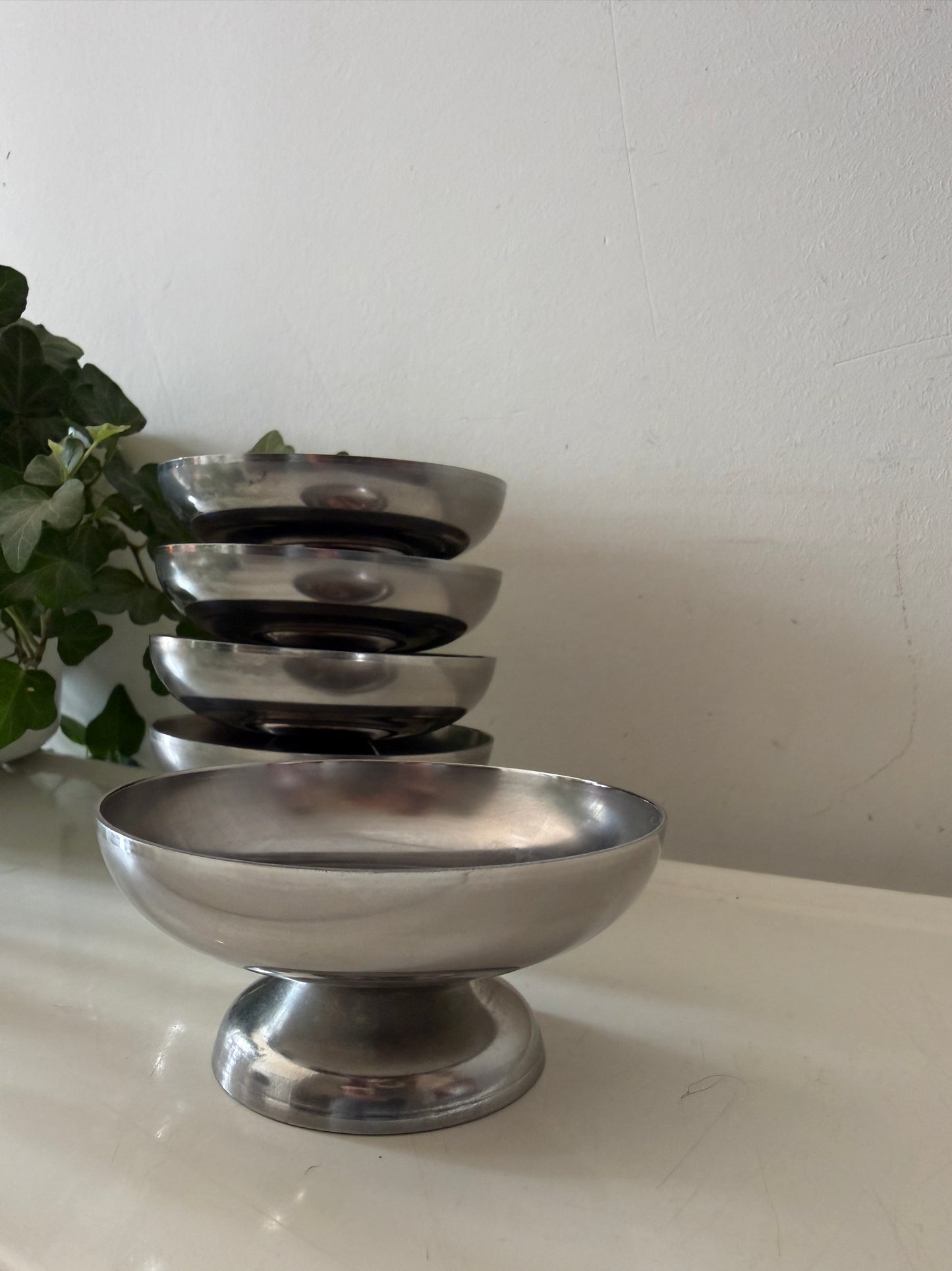 Set van 5 chrome coupes