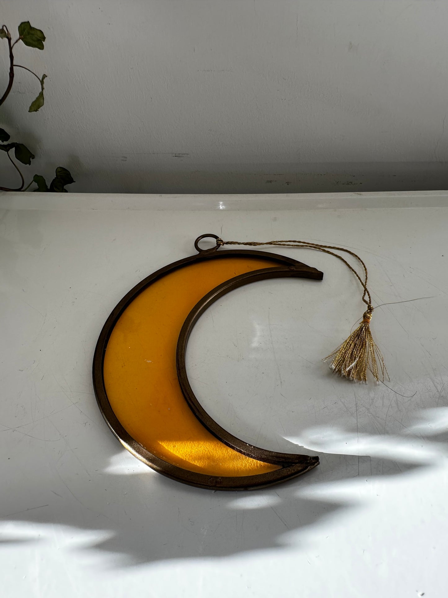Glas in lood half maantje