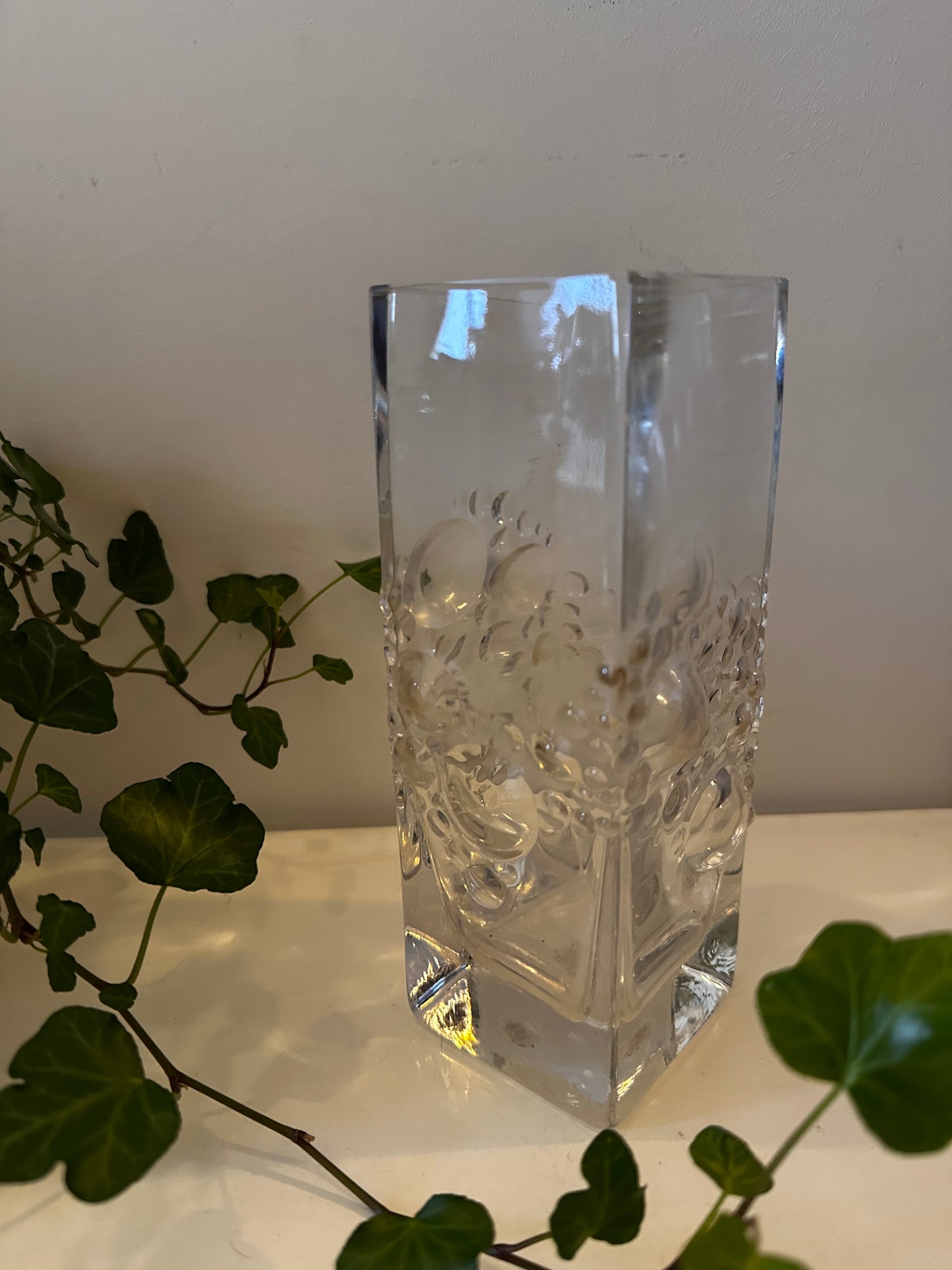 Pop art glazen vaas bubble design