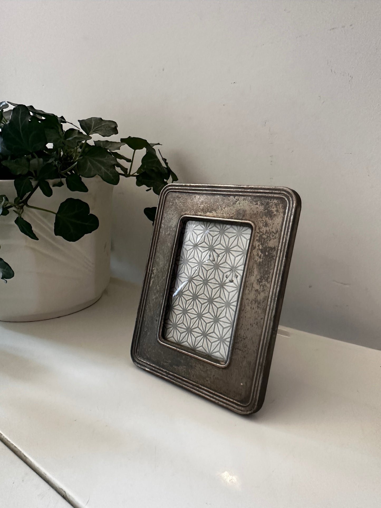 Zilverkleurig patina fotolijstje