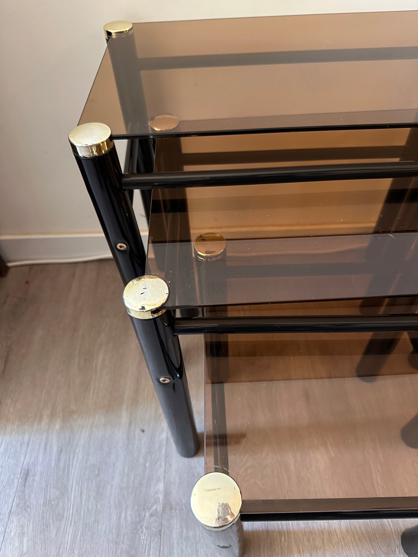 Set van 3 nesting tables space age Hollywood Regency