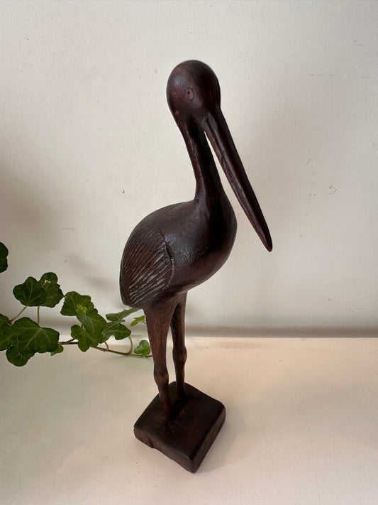 Mid Century houten vogel