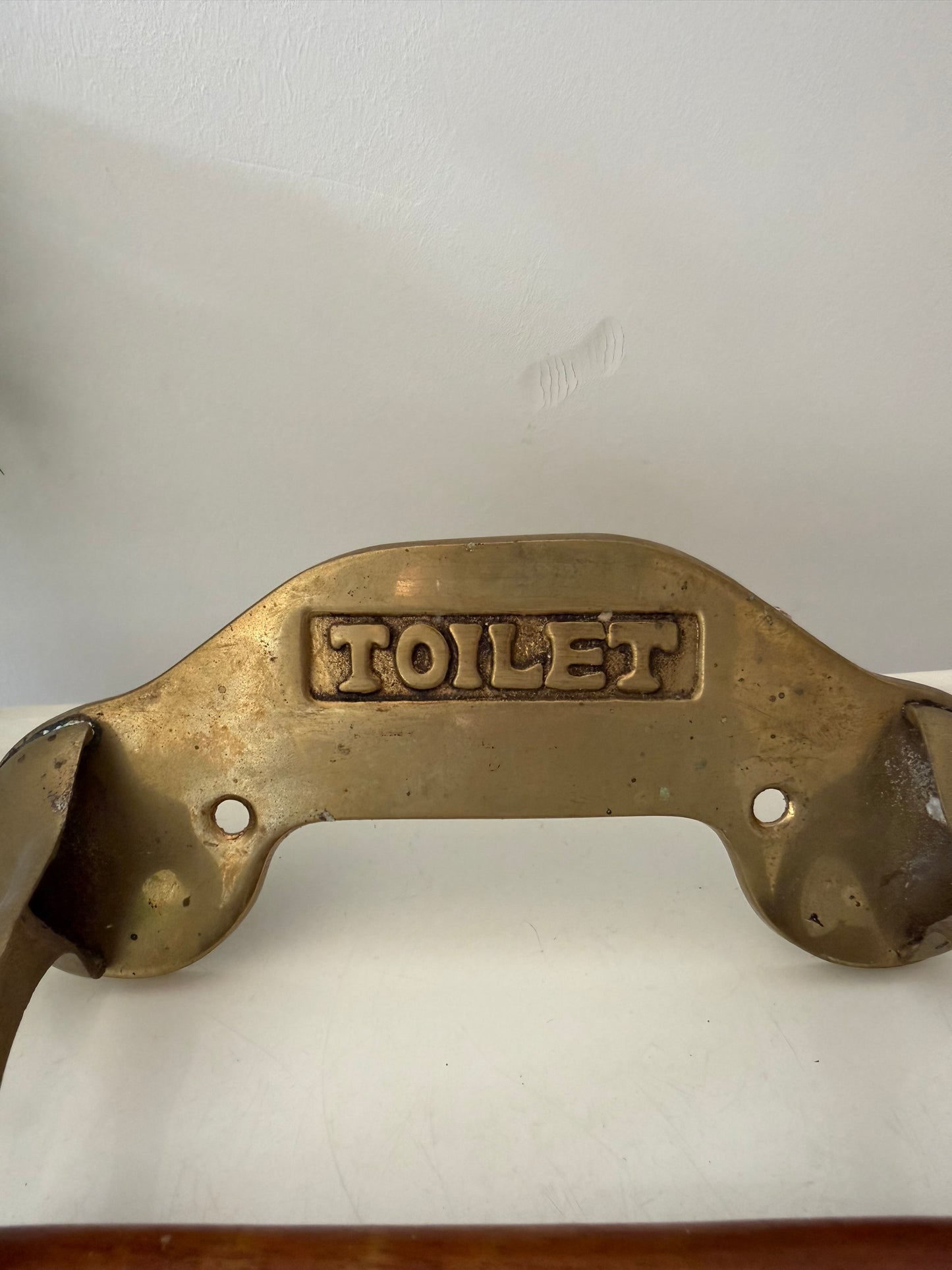 Messing toiletrolhouder