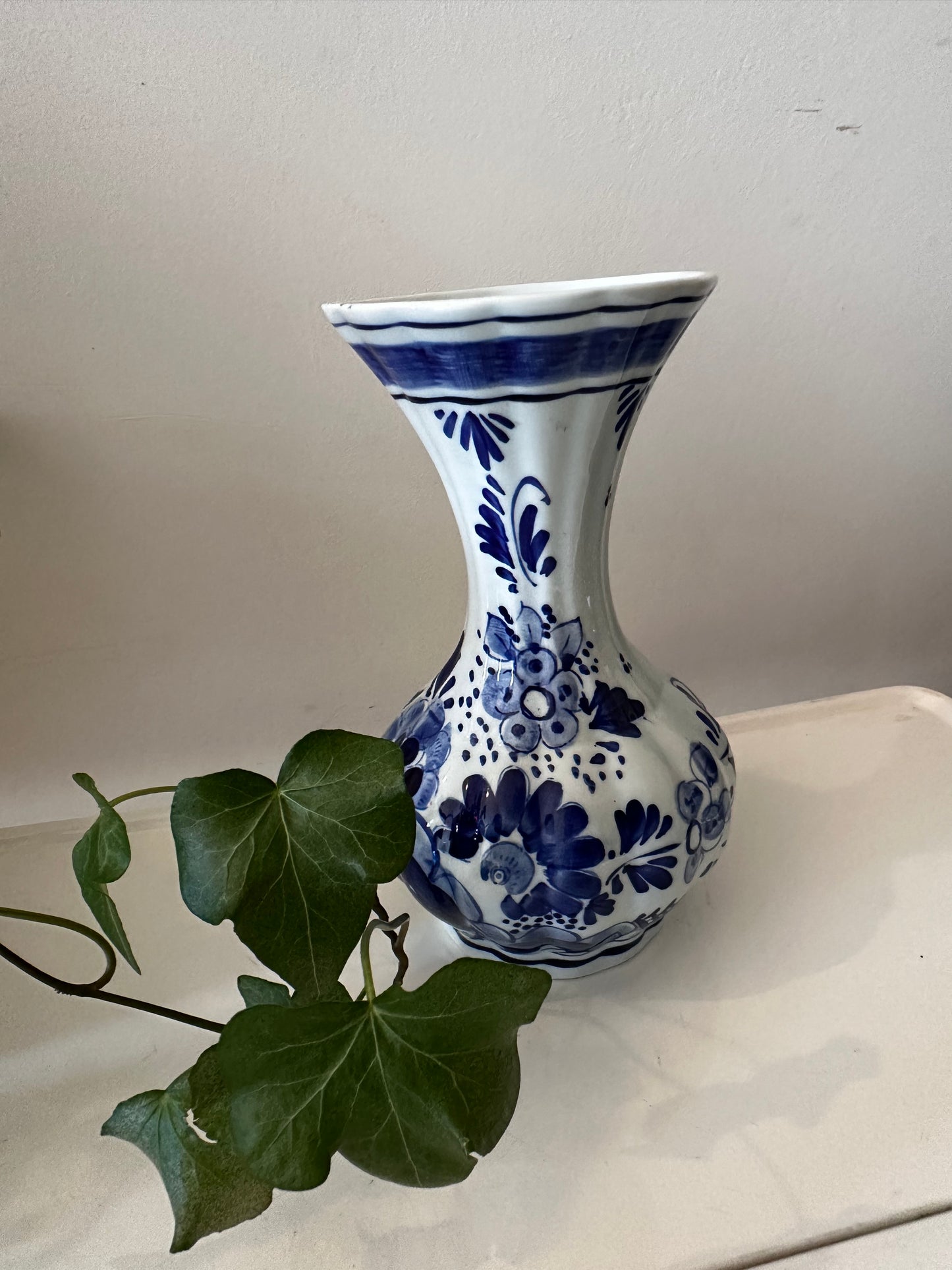 Delftsblauw porseleinen vintage vaasje