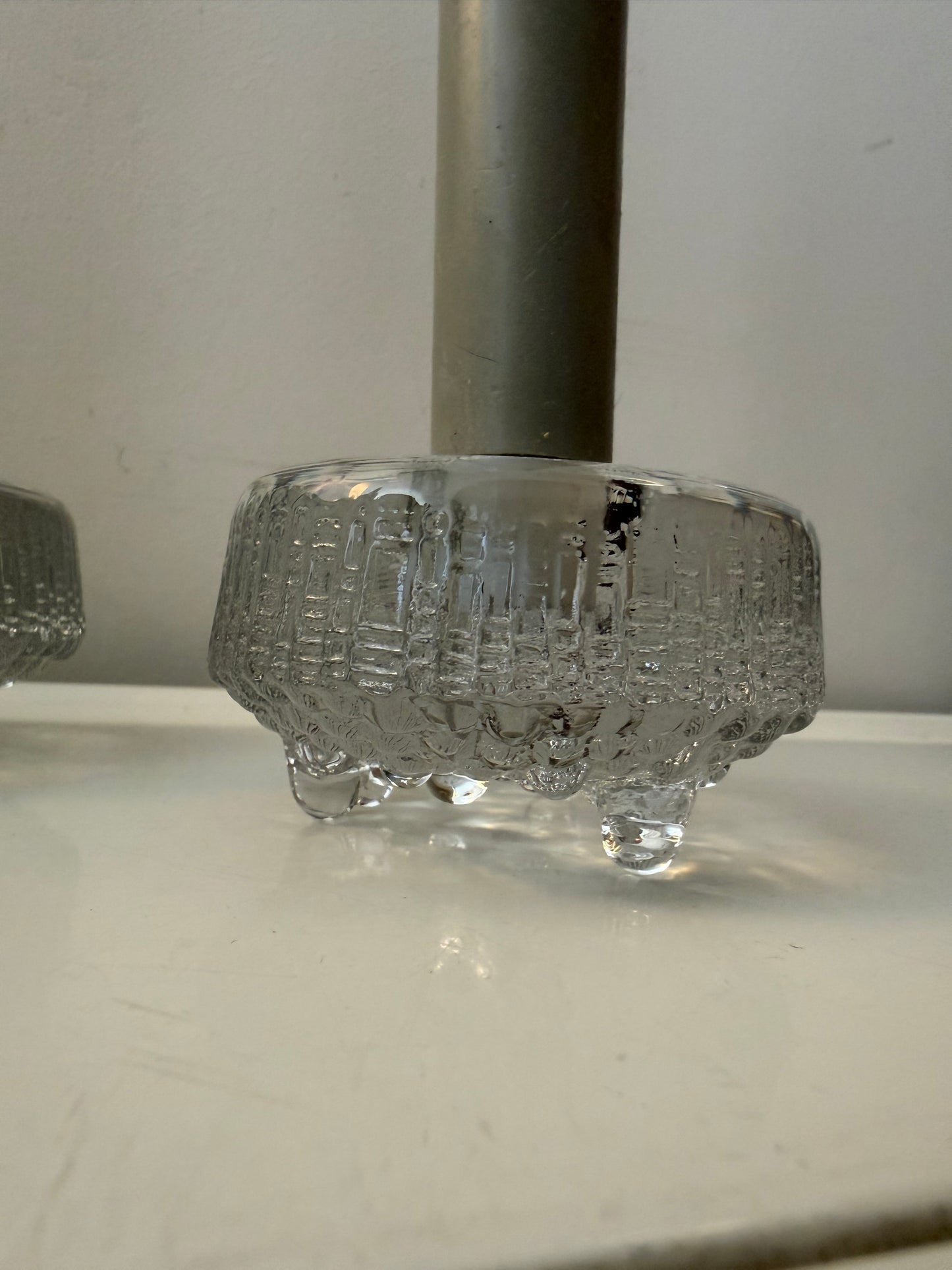 Set van 2 Iittala glazen kandelaars Tapio Wirkkala